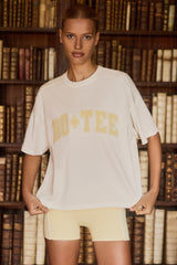 Oversized Cotton-Jersey T-Shirt in White