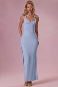 Jersey Corset Bridesmaid Dress in Powder Blue