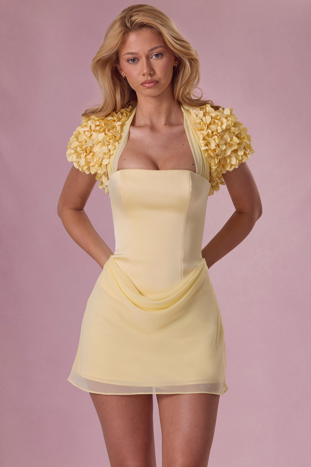 Cropped Bolero  in Butter Yellow