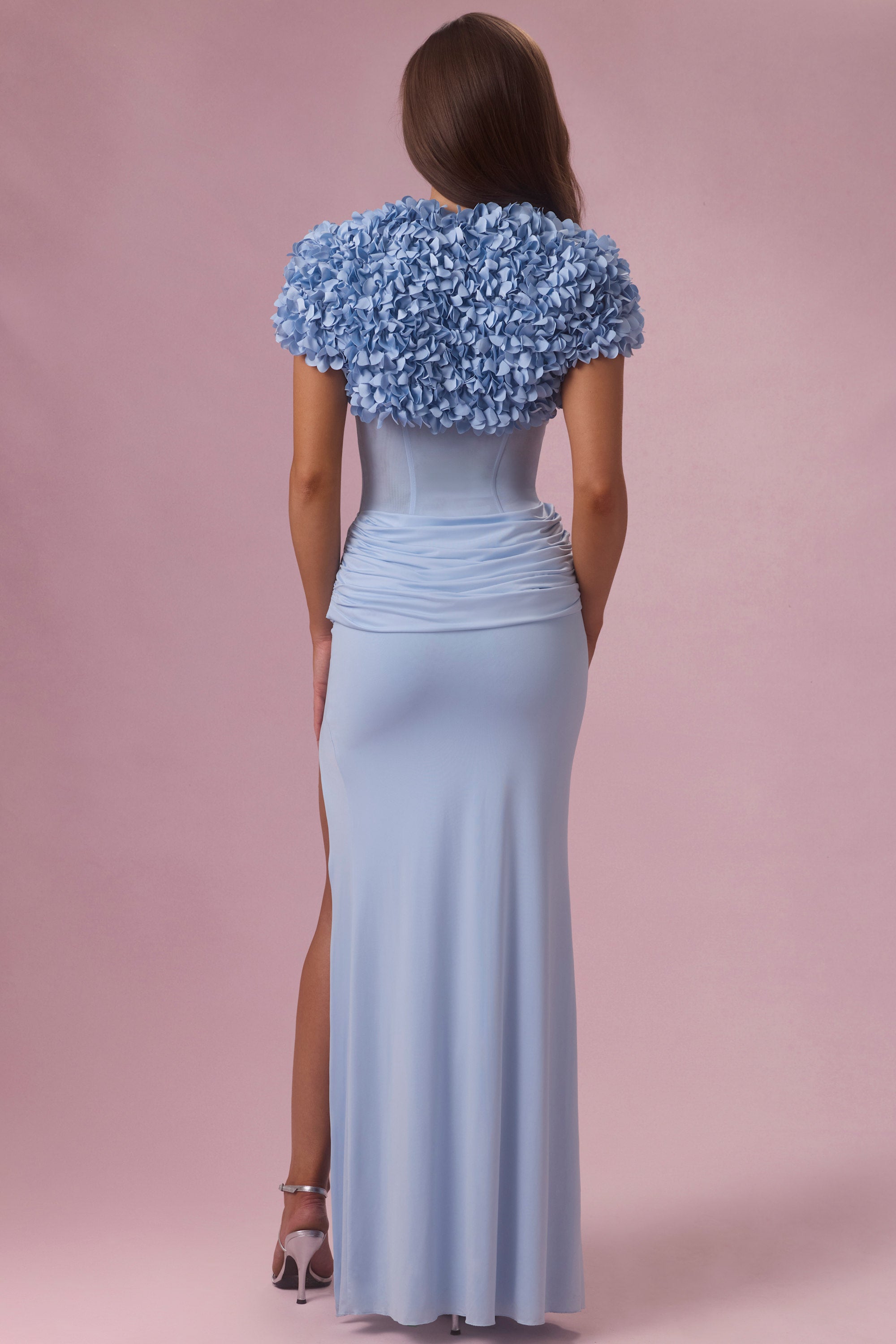 Cropped Bolero  in Powder Blue