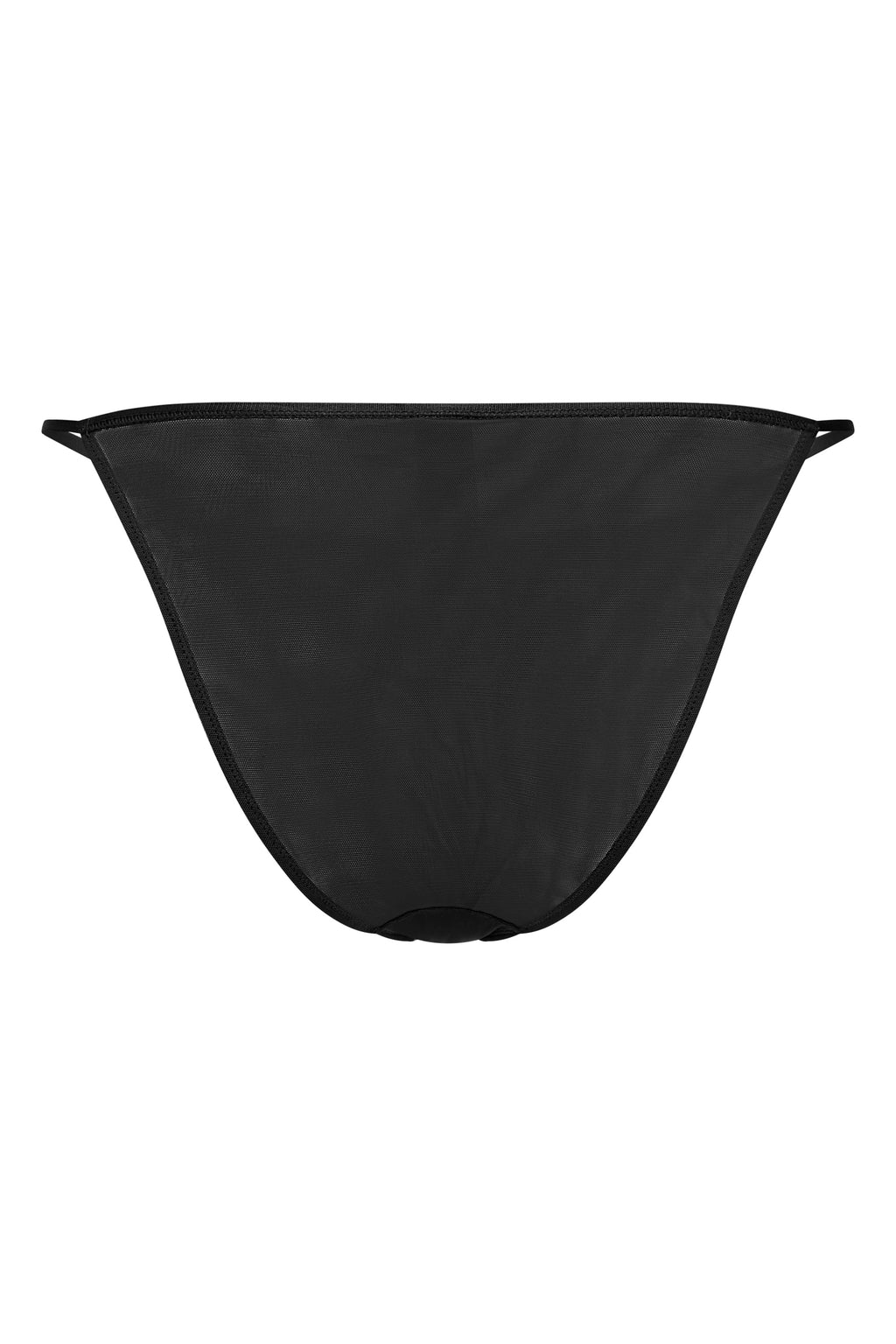 Soft Mesh String Bikini in Black