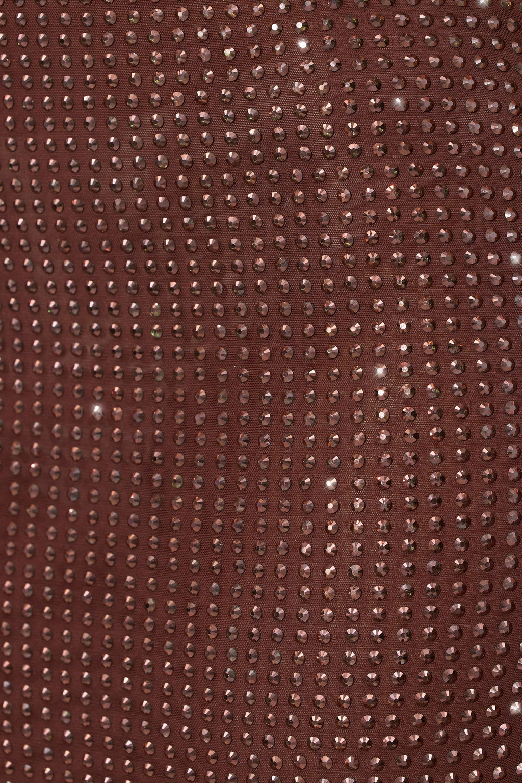 Embellished Mid Rise Maxi Skirt in Espresso