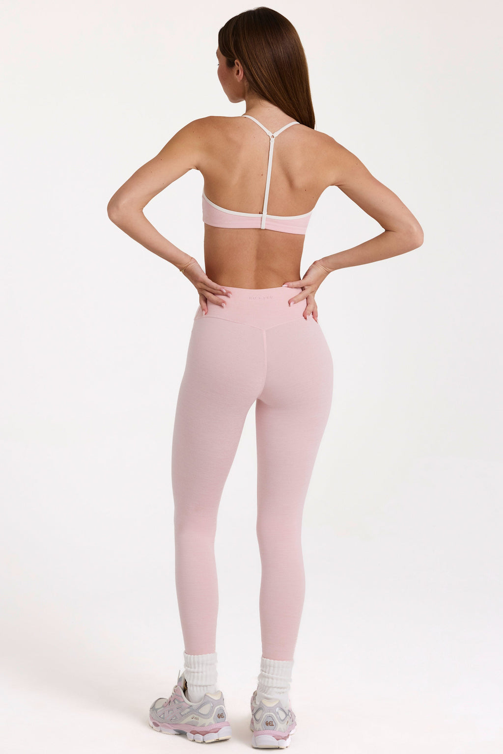Soft Active Leggings in Blush Marl