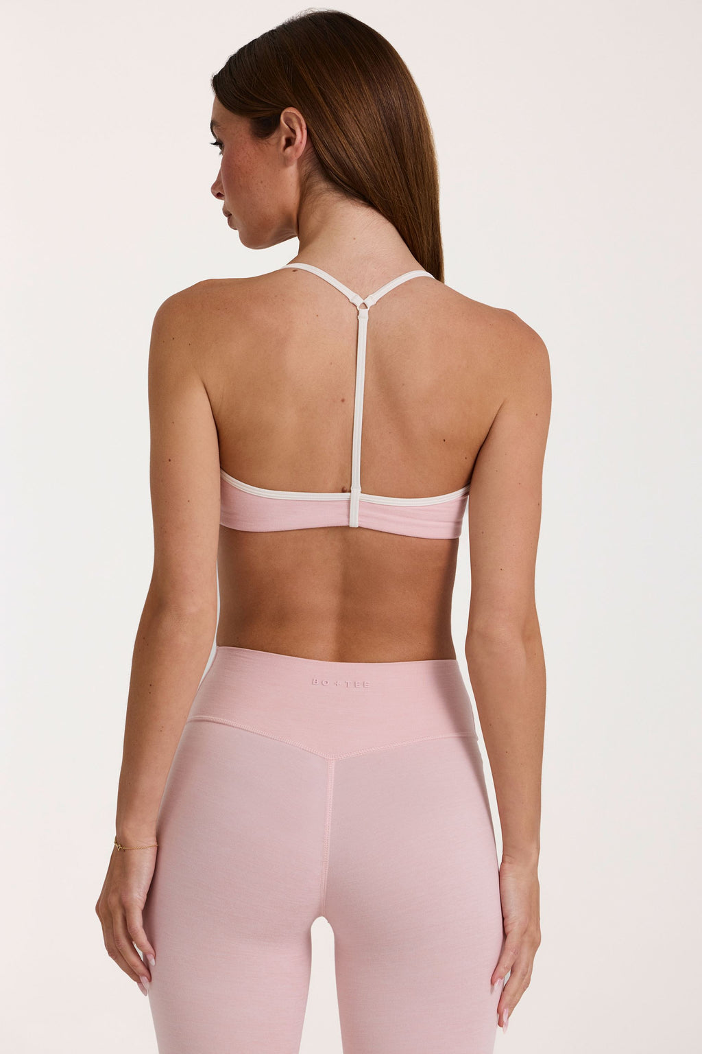 Soft Active Sports Bra in Blush Marl