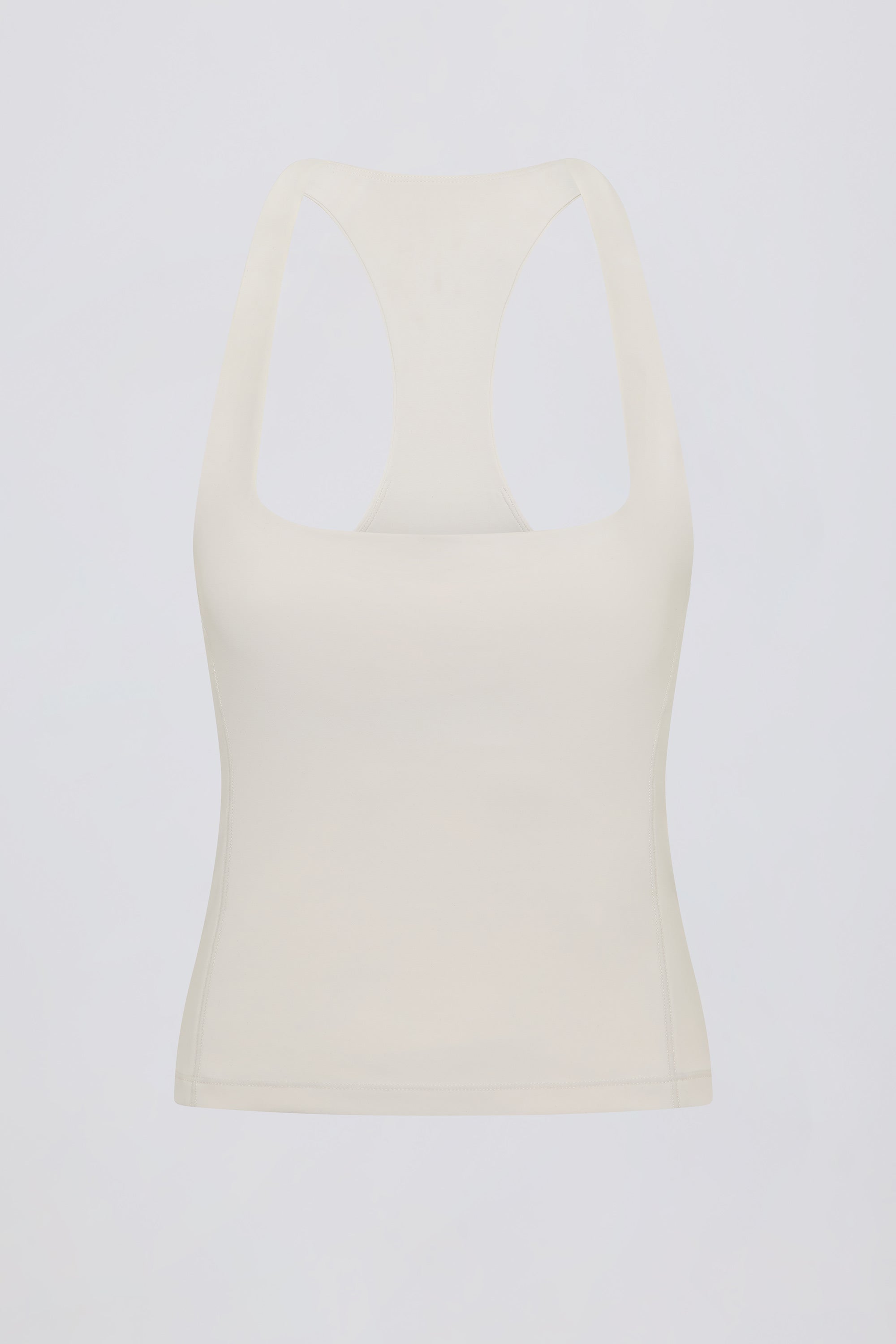 Soft Active Racerback Tank Top in Cream