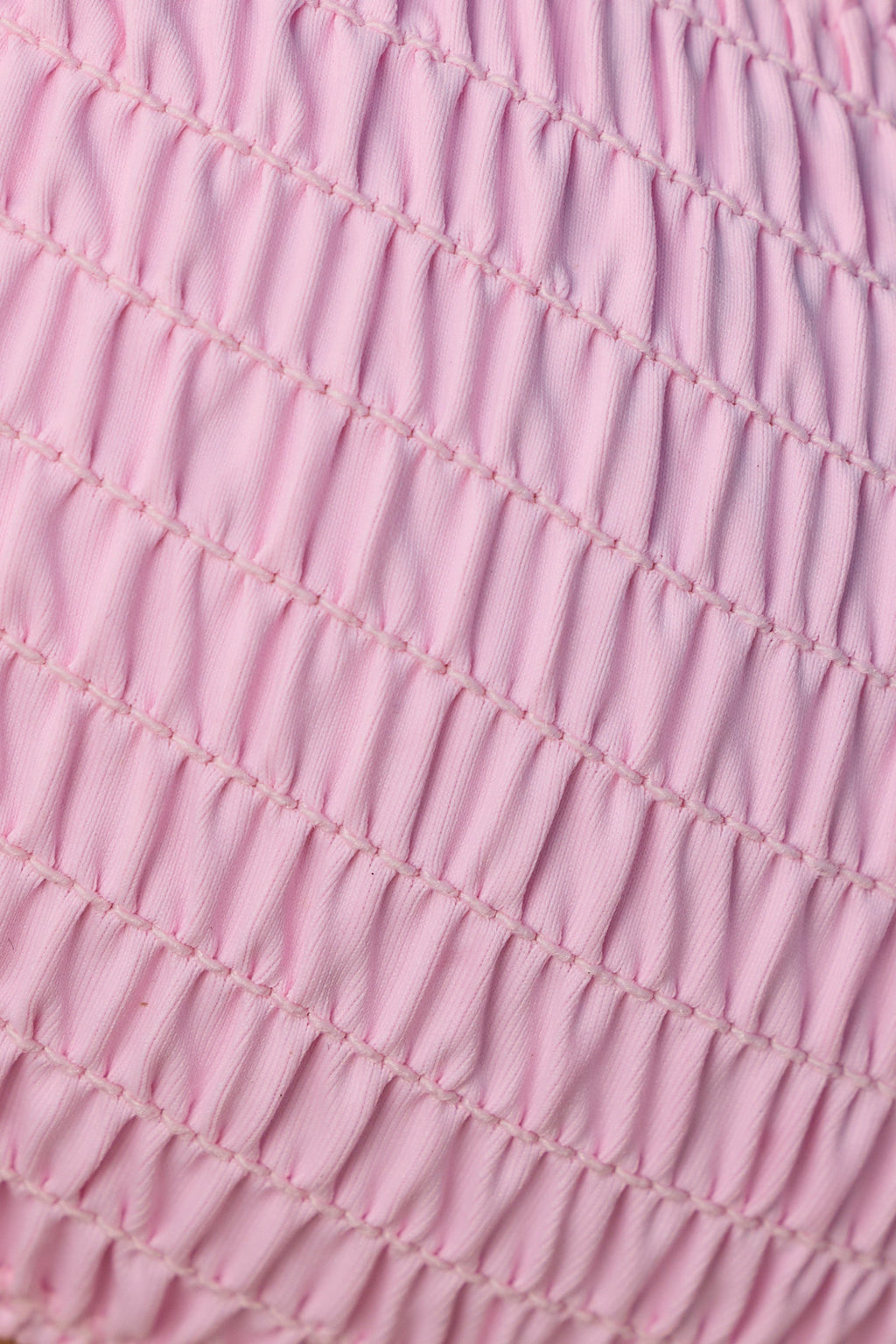 Strappy Bandeau Bikini Top in Ballerina Pink