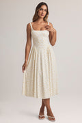 Modal A-Line Midaxi Dress in Floral Print