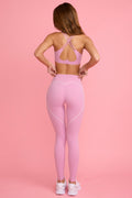 Soft Active Mid-Rise Leggings in Dusty Pink