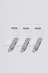 Pilates 3-Pack Socks Bundle in White